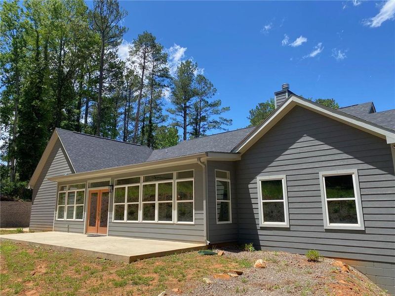 Front exterior of a new home in , Atlanta, GA, highlighting curb appeal (Image 17).