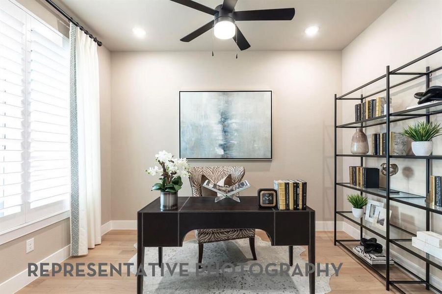 Furnished interior view inside a new home in Mosaic, Celina (Image 8).