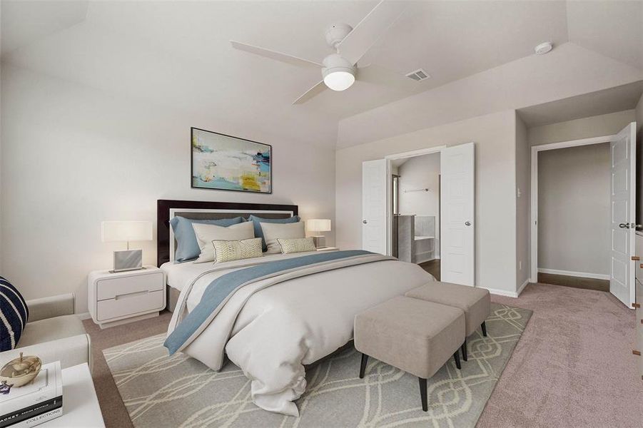 Furnished interior view inside a new home in Rollingbrook Estates, Baytown (Image 15).