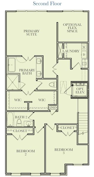 2D floor plan layout for the Haven by Stonecrest Homes in Holly Springs Town Center, Holly Springs, GA (Image 2). 2D floor plan layout for the Haven by Stonecrest Homes in Holly Springs Town Center, Holly Springs, GA (Image 2).