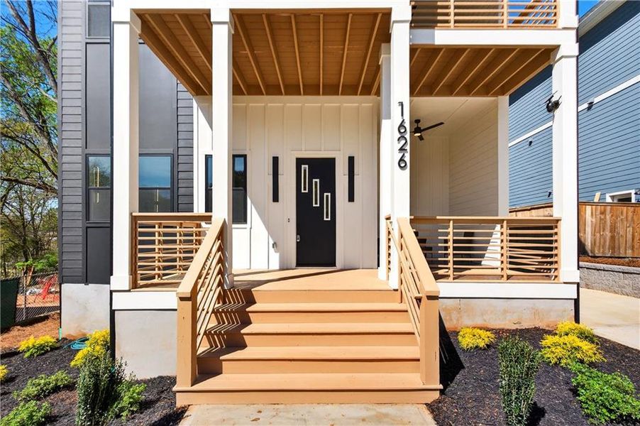 Exterior details and patio area of a home in , Atlanta (Image 3).