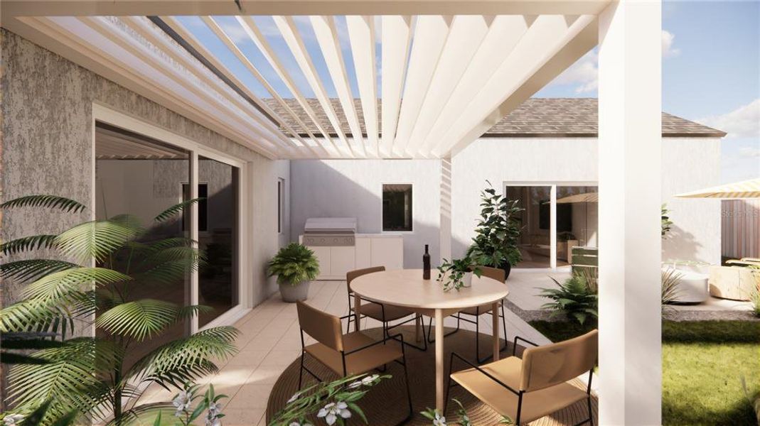 Exterior details and patio area of a home in , Lady Lake (Image 29).