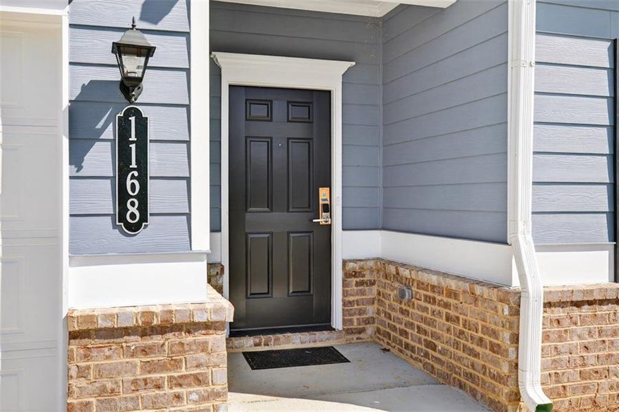 Exterior details and patio area of a home in Capstone Estates, Apison (Image 2). Exterior details and patio area of a home in Capstone Estates, Apison (Image 2).