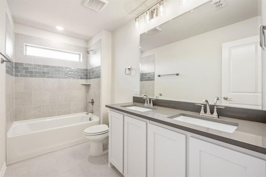 Furnished interior view inside a new home in Sunrise at Garden Valley, Waxahachie (Image 19).