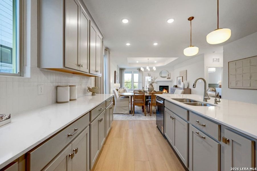 Furnished interior view inside a new home in Nopal Valley, San Antonio (Image 10).