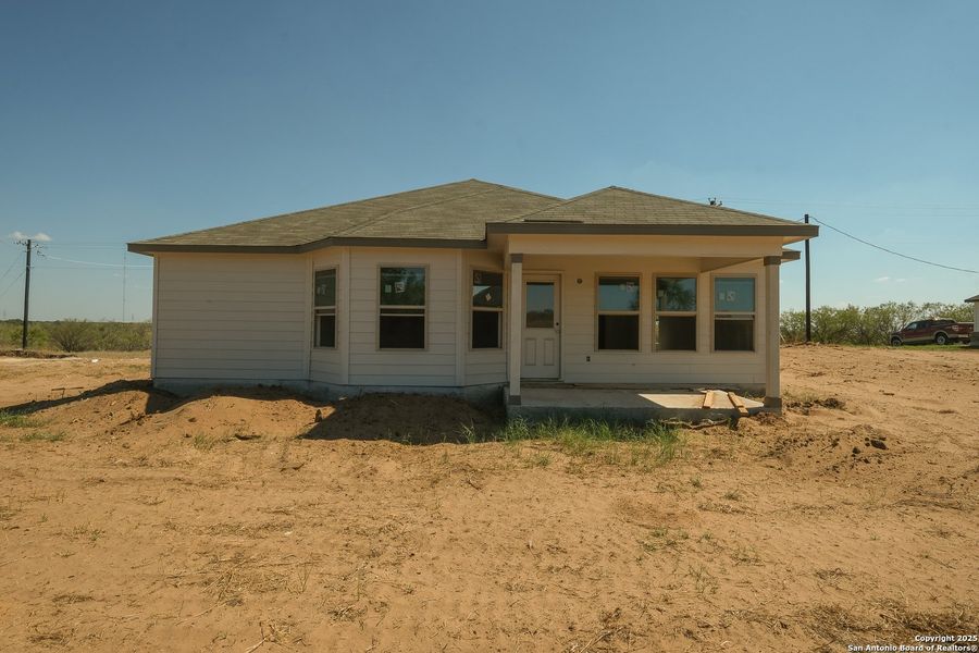 Exterior details and patio area of a home in Chaparral Ranch, Floresville (Image 20). Exterior details and patio area of a home in Chaparral Ranch, Floresville (Image 20).