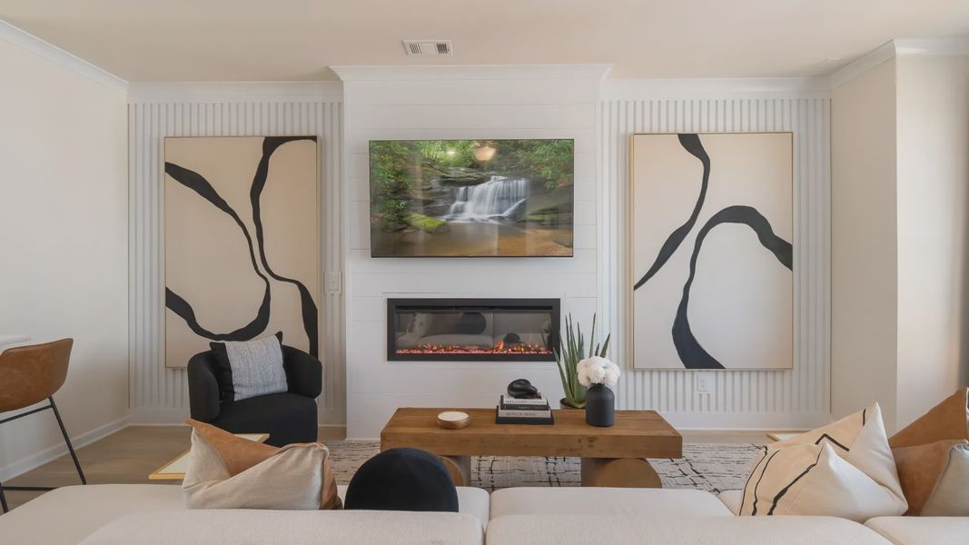 Furnished interior view inside a new home in Silverock, McDonough (Image 17).