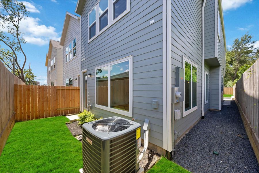 Exterior details and patio area of a home in , Houston (Image 4).