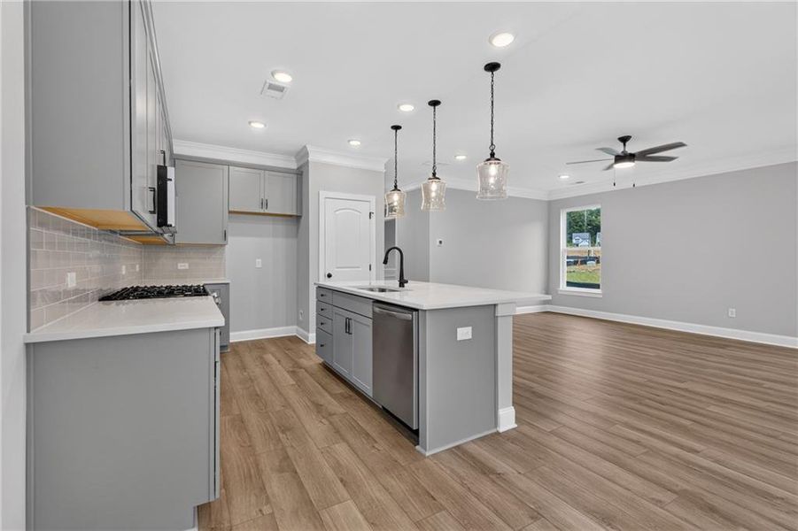 Furnished interior view inside a new home in Villas at Dawsonville, Dawsonville (Image 8).
