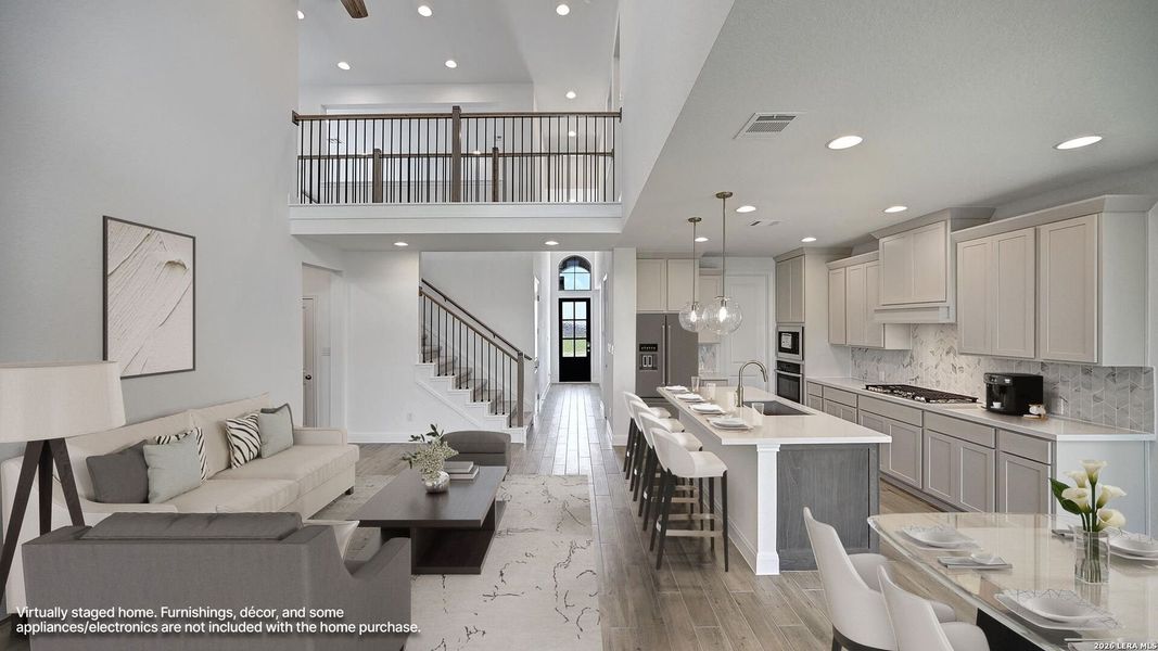 Furnished interior view inside a new home in Kallison Ranch, San Antonio (Image 12).