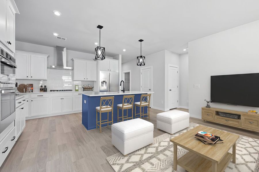 Kitchen and Family Room