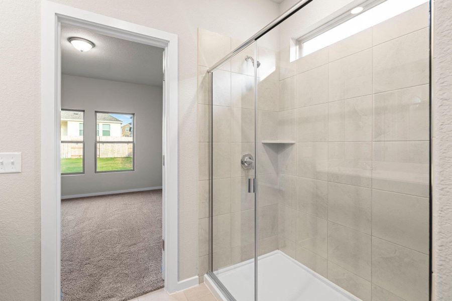 Walk-in shower in Primary Bath