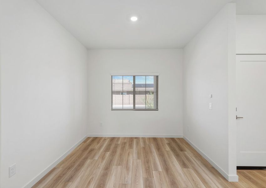 Off the foyer, a separate dining space makes a more formal meal easy.