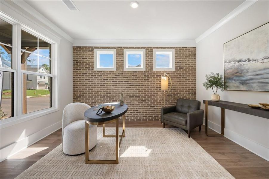 Furnished interior view inside a new home in Rosewood Lake Estates, Hoschton (Image 9).