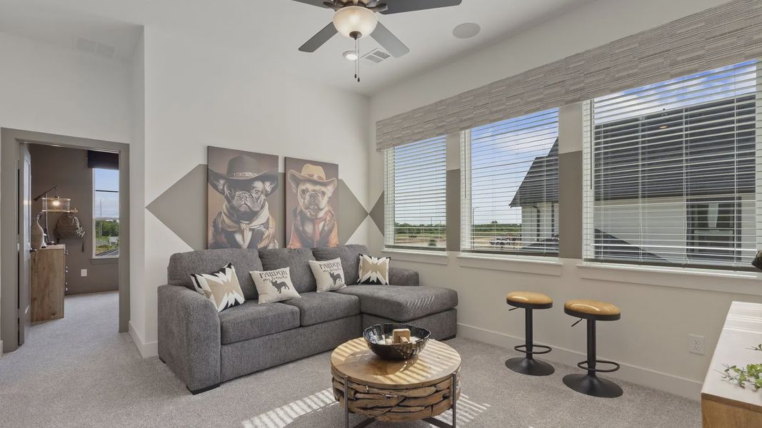 Furnished interior view inside a new home in Elyson 50's, Katy (Image 25).