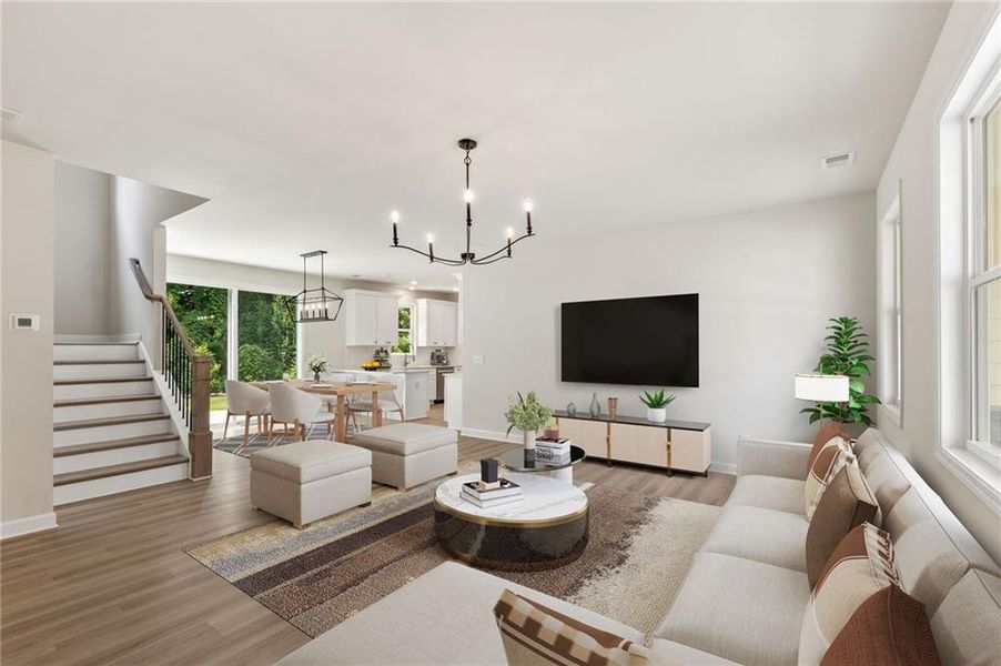 Furnished interior view inside a new home in Parkside, Clarkston (Image 5).