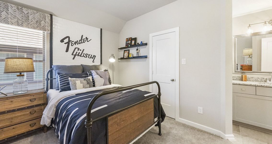 Furnished interior view inside a new home in Wood Leaf Reserve, Tomball (Image 13).