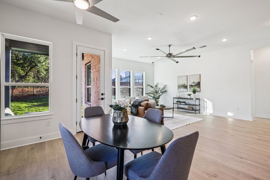 Furnished interior view inside a new home in Sauls Ranch, Round Rock (Image 32).