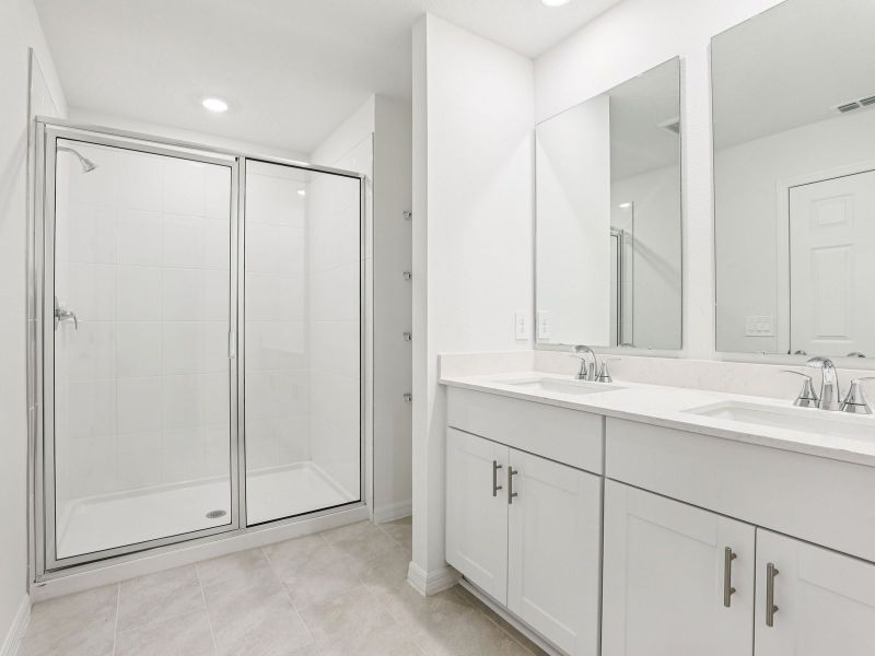 Furnished interior view inside a new home in The Meadow at Crossprairie Townes, St. Cloud (Image 5). Furnished interior view inside a new home in The Meadow at Crossprairie Townes, St. Cloud (Image 5).