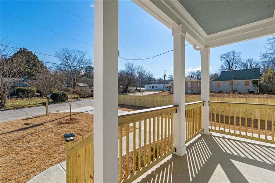 Exterior details and patio area of a home in , Atlanta (Image 25).