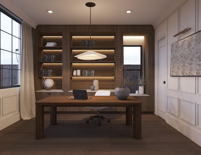 Furnished interior view inside a new home in , Dallas (Image 9).