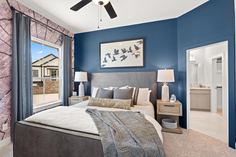 Furnished interior view inside a new home in Elyson, Katy (Image 11).