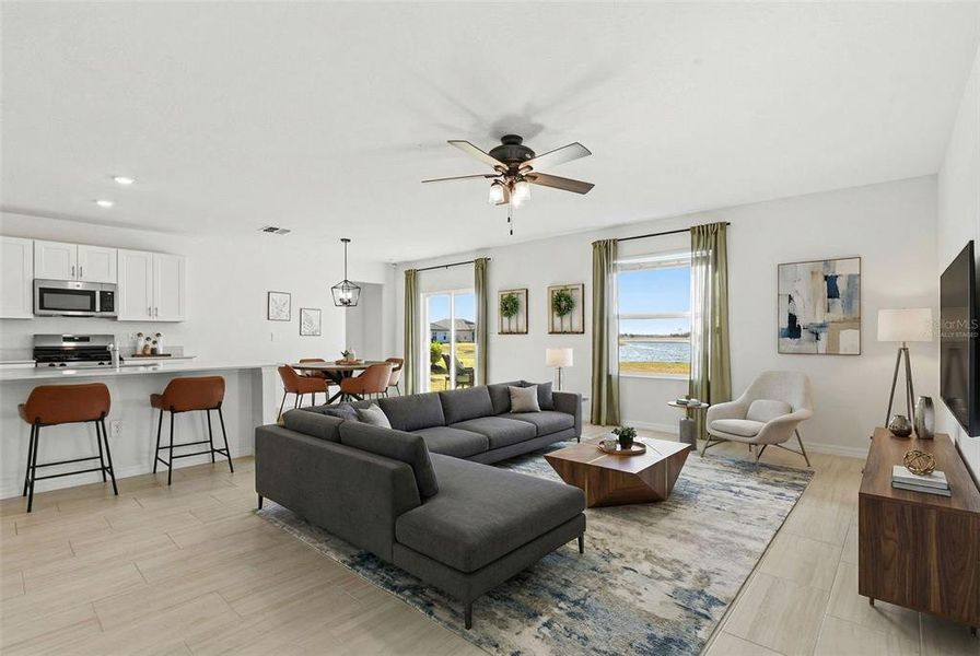 Furnished interior view inside a new home in Prosperity Lakes, Parrish (Image 5).