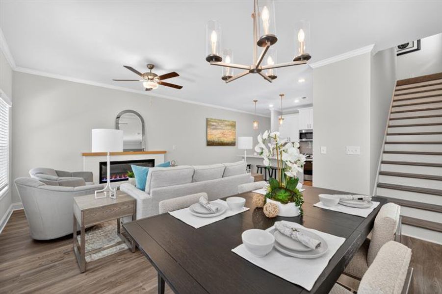 Furnished interior view inside a new home in Medlock Park, Austell (Image 9).