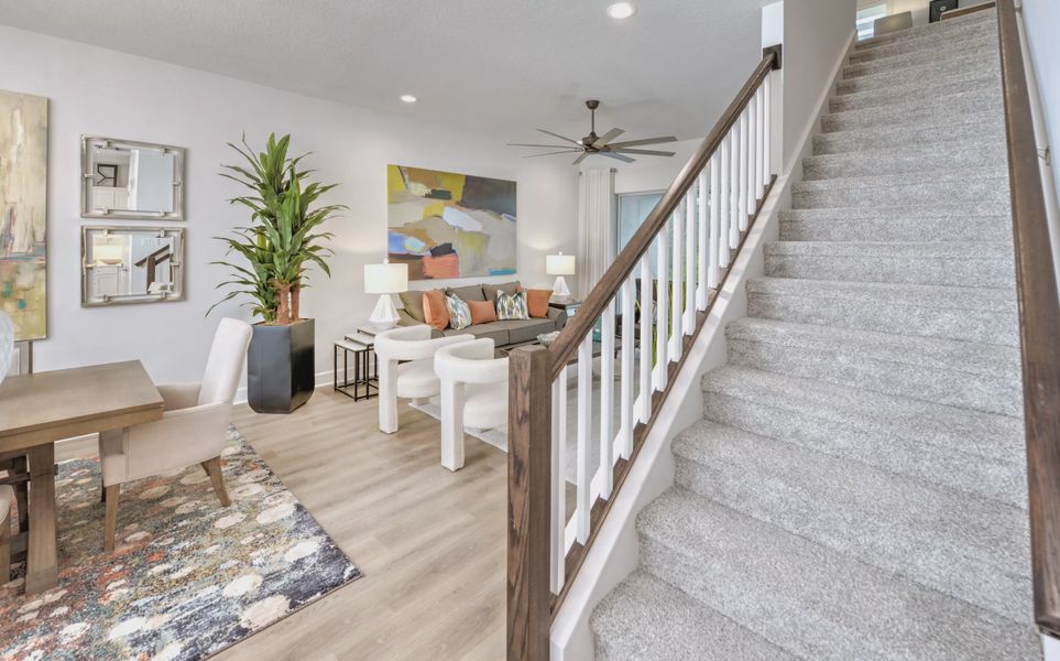 Furnished interior view inside a new home in Woodhaven, Port Orange (Image 17).