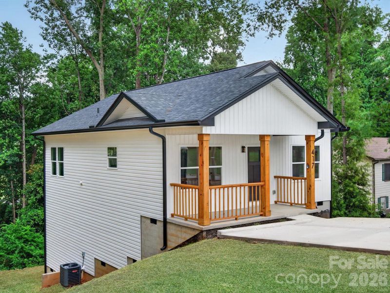 Exterior details and patio area of a home in , Hickory (Image 30).