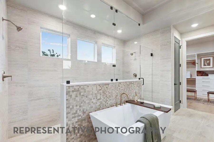 Furnished interior view inside a new home in Parten: 75ft. lots, Austin (Image 5).