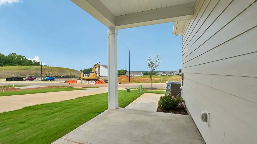Exterior details and patio area of a home in Collins Ridge, Hillsborough (Image 4).