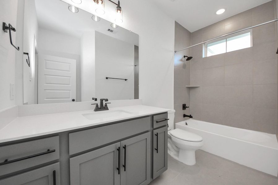 Furnished interior view inside a new home in Elyson, Katy (Image 7).