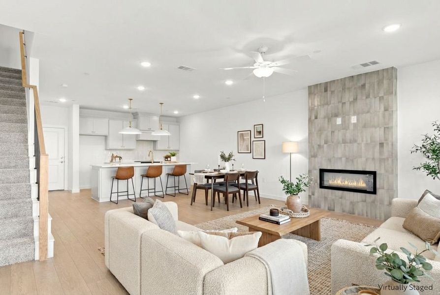 Furnished interior view inside a new home in Wildridge, Oak Point (Image 5).