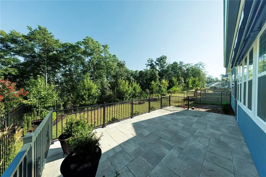 Exterior details and patio area of a home in , Canton (Image 31).
