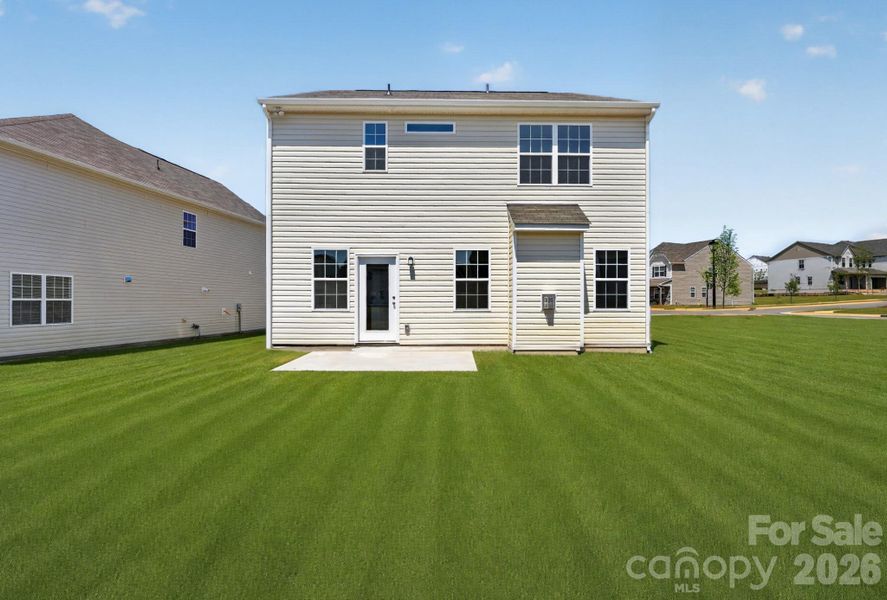 Exterior details and patio area of a home in Shannon Woods, Maiden (Image 3).