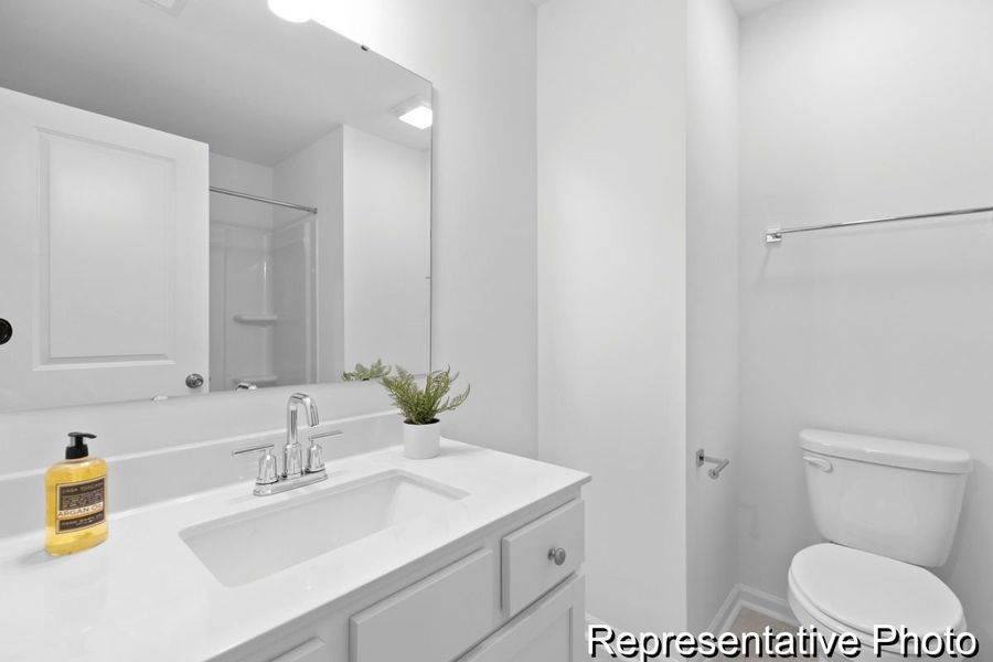 Furnished interior view inside a new home in Westbrook Falls Townhomes, Colfax (Image 15).