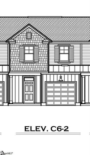 Exterior rendering of this home design in Meece Townhomes, Easley, SC (Image 4). Exterior rendering of this home design in Meece Townhomes, Easley, SC (Image 4).