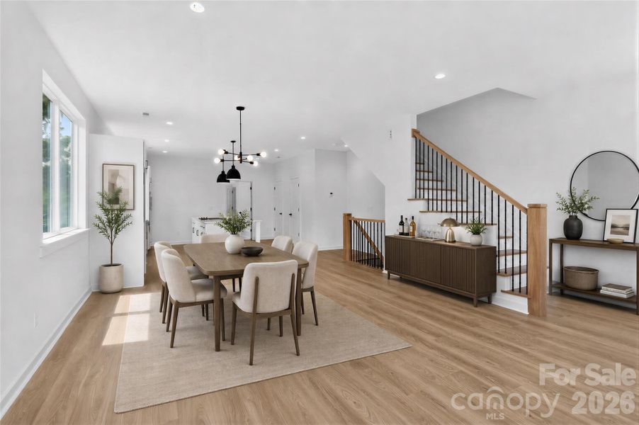 Dining area 2nd floor Virtually staged Dining area 2nd floor Virtually staged