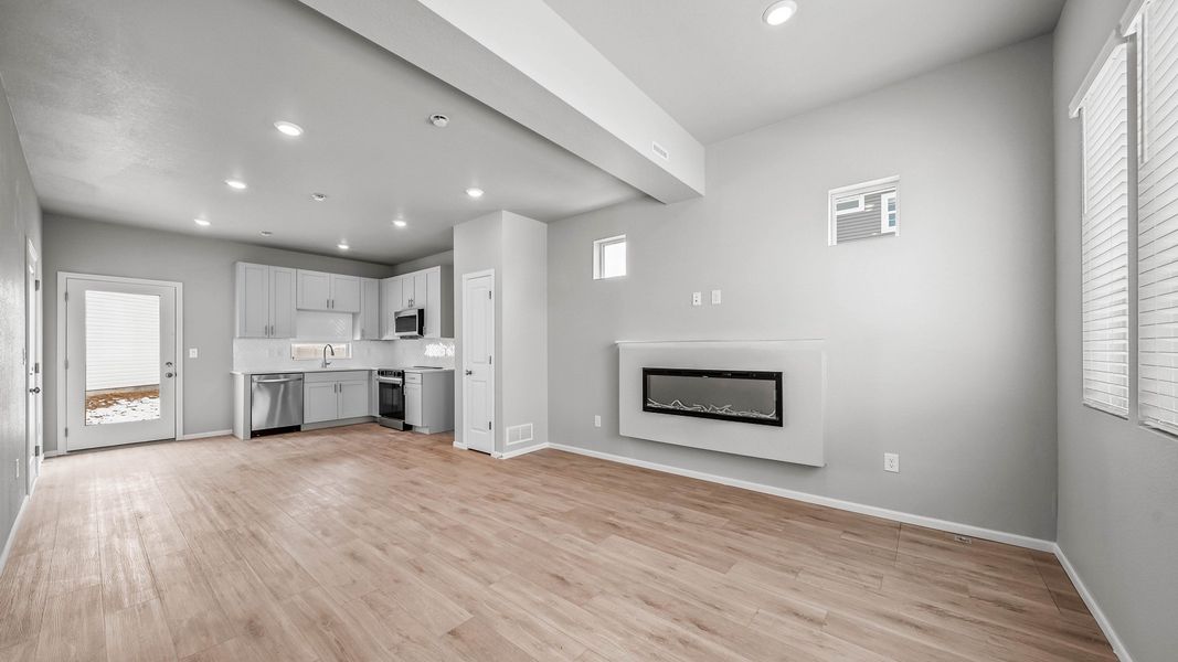 Spacious, unfurnished interior of a new home in Reunion, Commerce City (Image 11). Spacious, unfurnished interior of a new home in Reunion, Commerce City (Image 11).