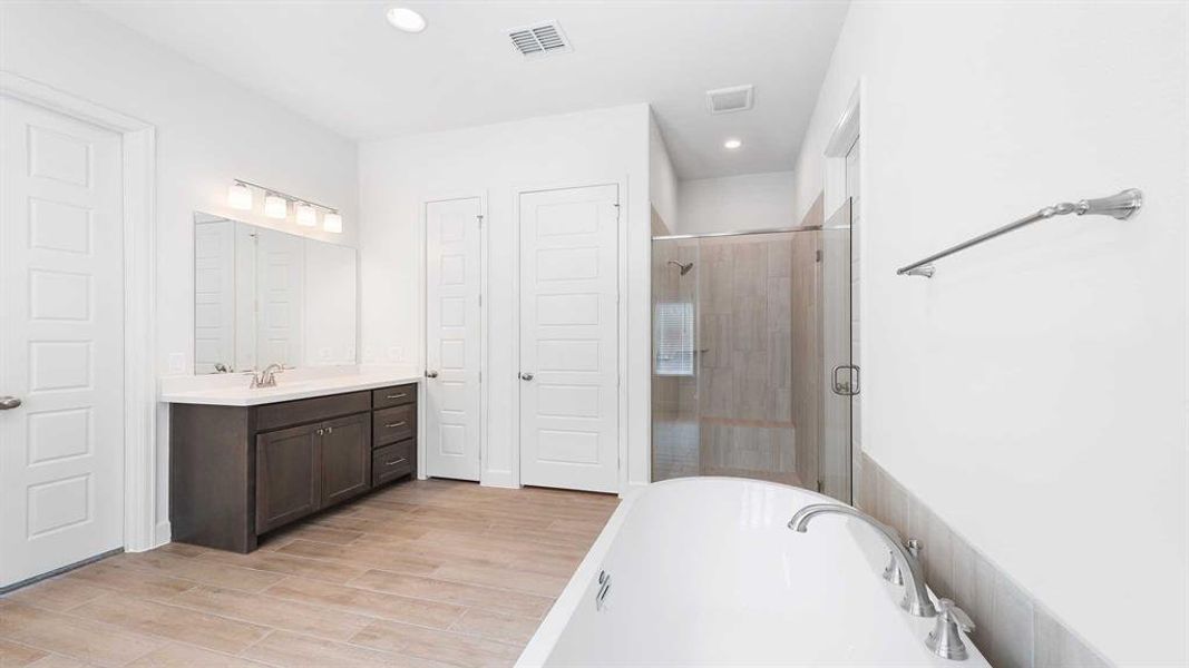 Furnished interior view inside a new home in Devonshire - Reserve 50', Forney (Image 12). Furnished interior view inside a new home in Devonshire - Reserve 50', Forney (Image 12).