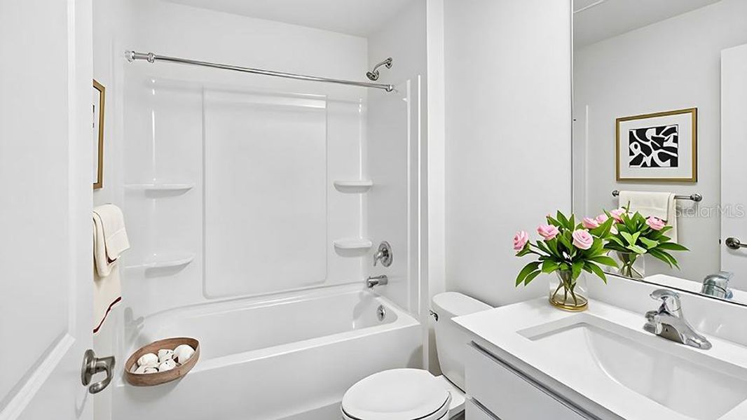 Furnished interior view inside a new home in Ocala Crossings South, Ocala (Image 8). Furnished interior view inside a new home in Ocala Crossings South, Ocala (Image 8).