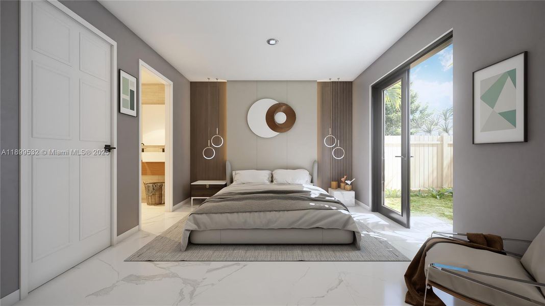 Furnished interior view inside a new home in , Miami (Image 4). Furnished interior view inside a new home in , Miami (Image 4).