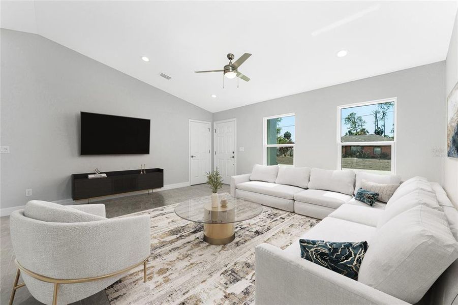 Furnished interior view inside a new home in , North Port (Image 10). Furnished interior view inside a new home in , North Port (Image 10).