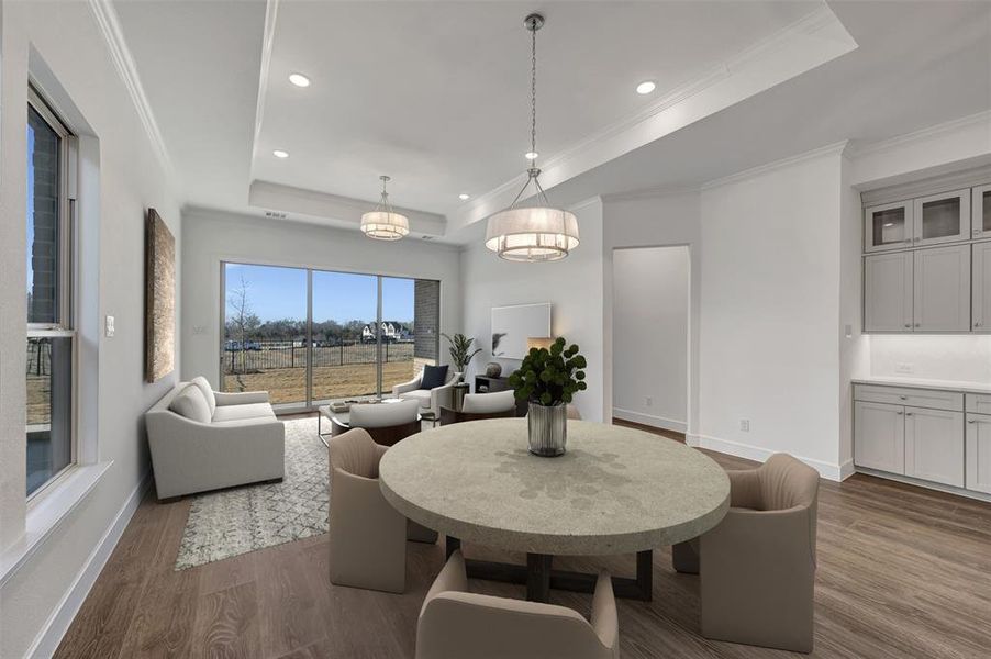 Furnished interior view inside a new home in Heath Golf & Yacht Villas, Heath (Image 24).