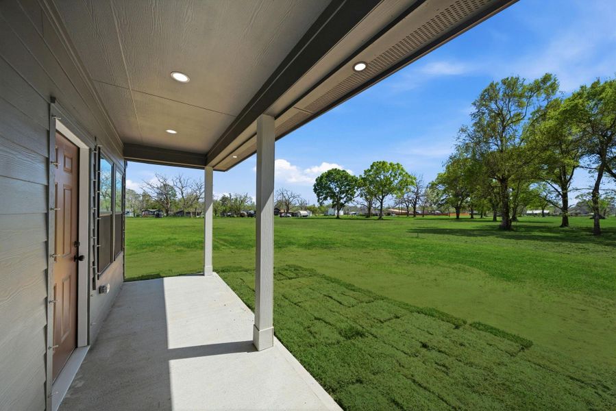 Exterior details and patio area of a home in , West Columbia (Image 24).