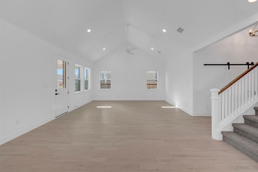 Open dining area and great room (*Photo not of actual home and used for illustration purposes only.)
