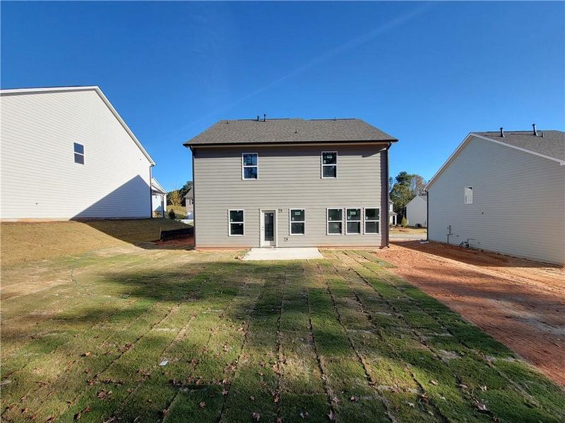 Exterior details and patio area of a home in The Estates at Casteel, Bethlehem (Image 2). Exterior details and patio area of a home in The Estates at Casteel, Bethlehem (Image 2).