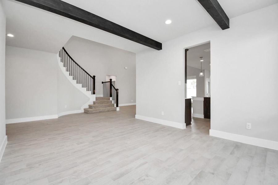 Another view from the dining area. Sample photo of completed home with similar floor plan. Actual colors and selections may vary.