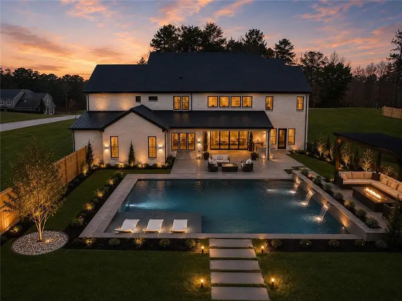 Exterior details and patio area of a home in , Buford (Image 3). Exterior details and patio area of a home in , Buford (Image 3).